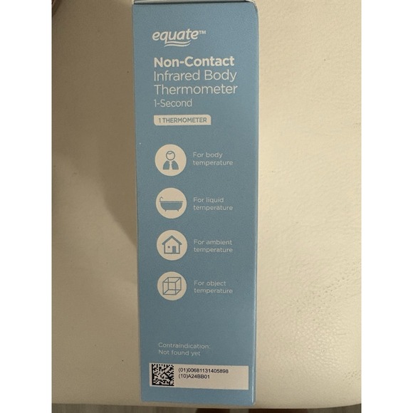 EQUATE NON CONTACT INFRARED BODY THERMOMETER 1 SECOND READING OF18 - Picture 3 of 5